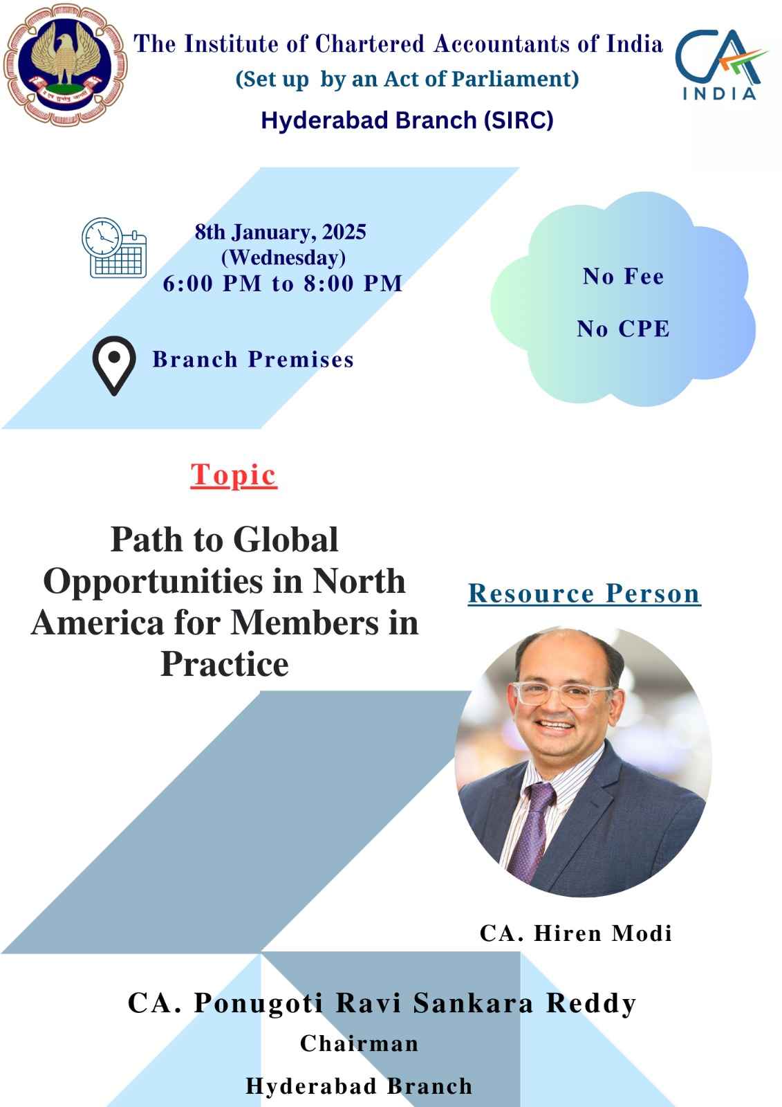Free Seminar on Path to Global Opportunities in North America for Members in Practice