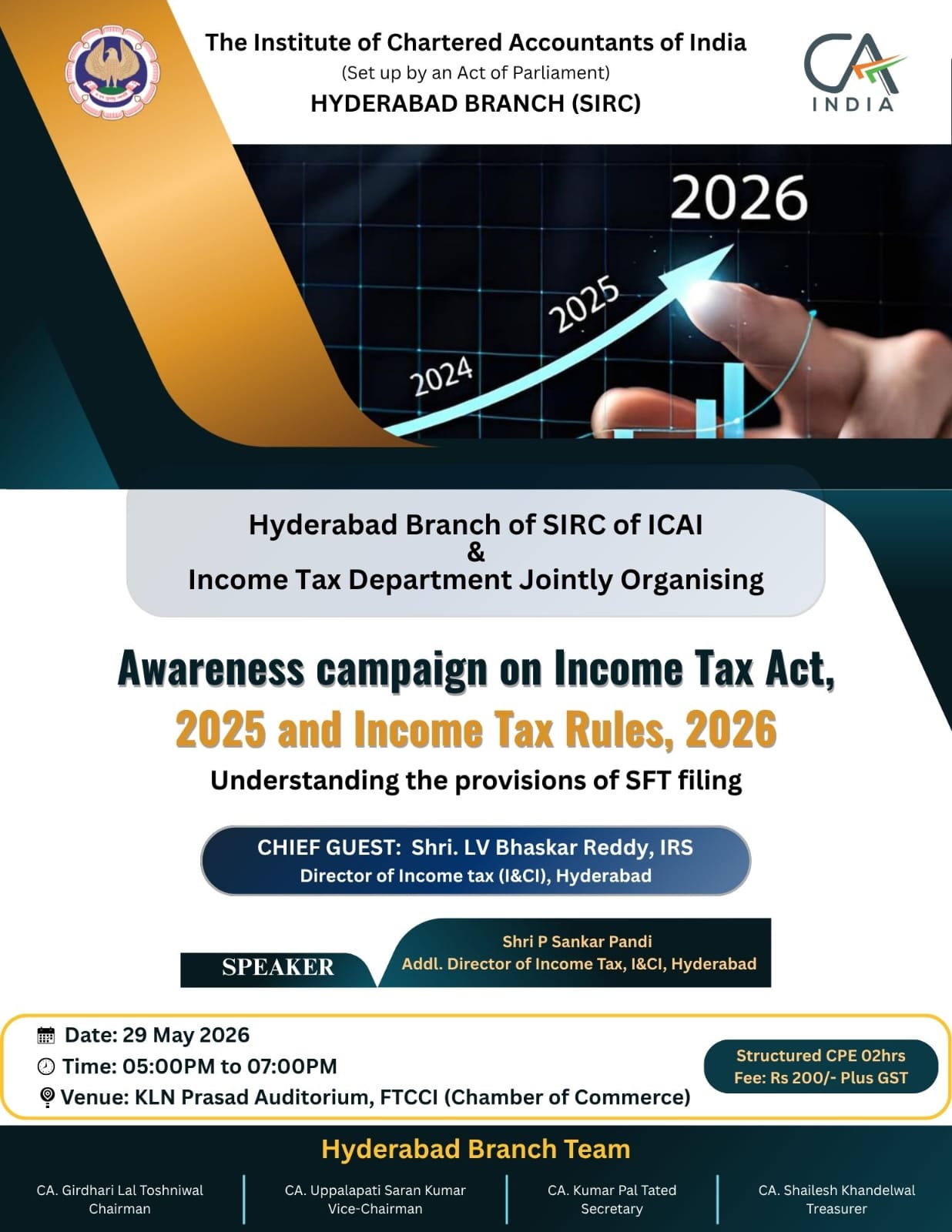 AWARENESS CAMPAIGN ON INCOME TAX ACT, 2025 and INCOME TAX RULES 2026