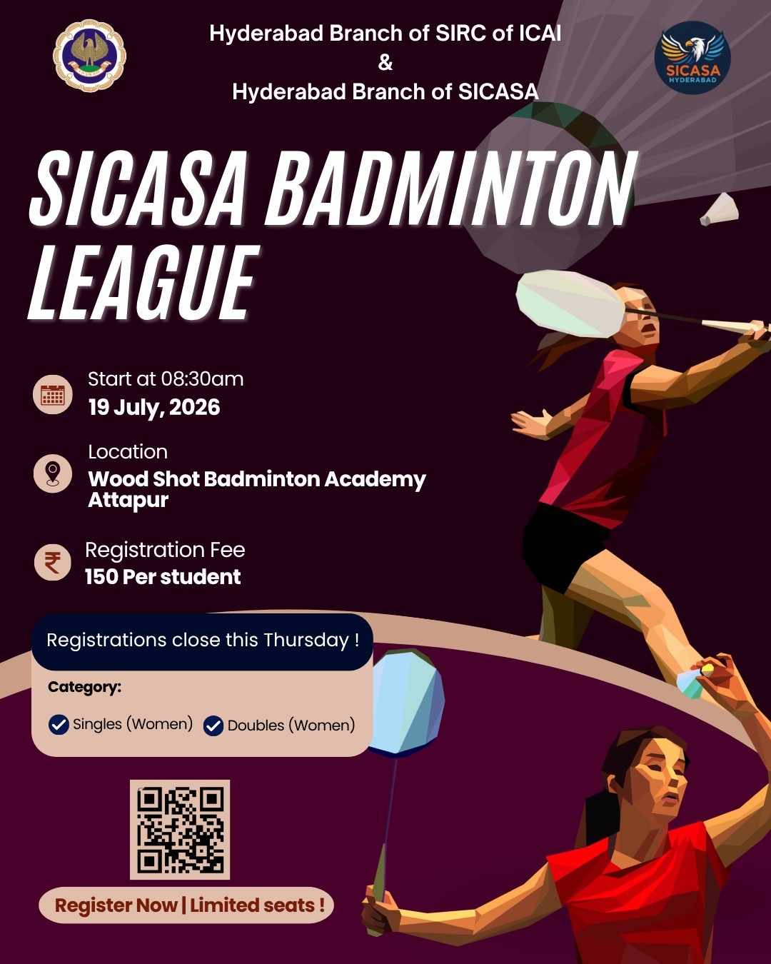SPORTS CARNIVAL FOR CA STUDENTS ( BADMINTON FOR GIRLS)