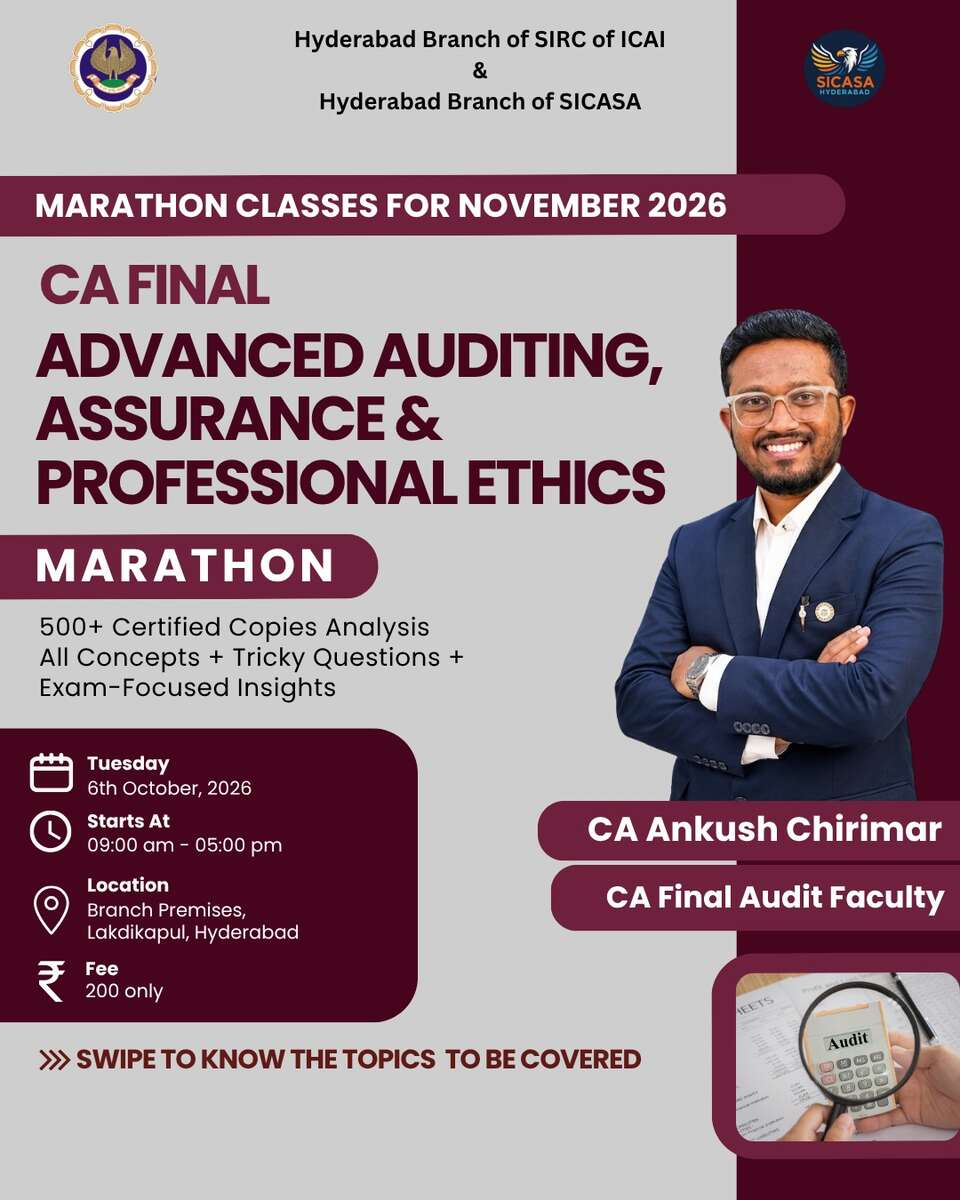 Marathon Classes for CA Final Students (AAAPE)