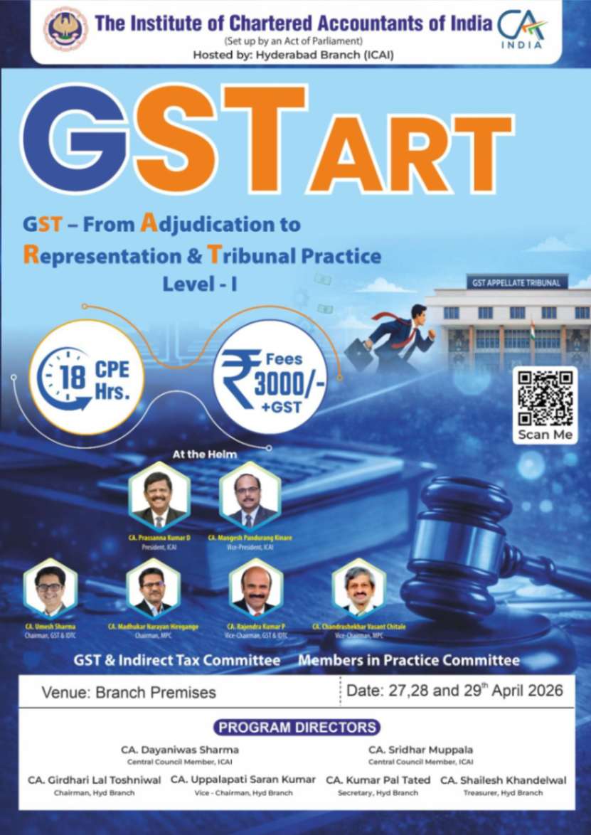 3 Days Workshop on GST  Appellate Tribunal