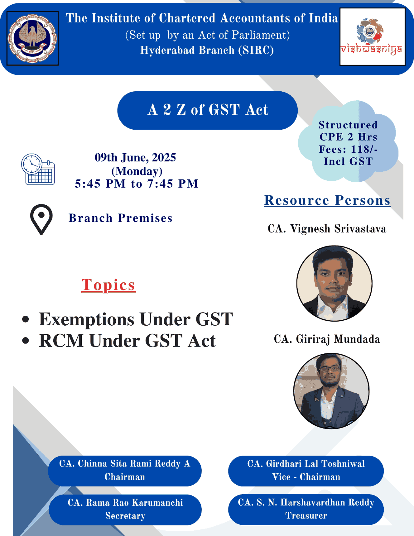 Exemptions Under GST, RCM Under GST Act