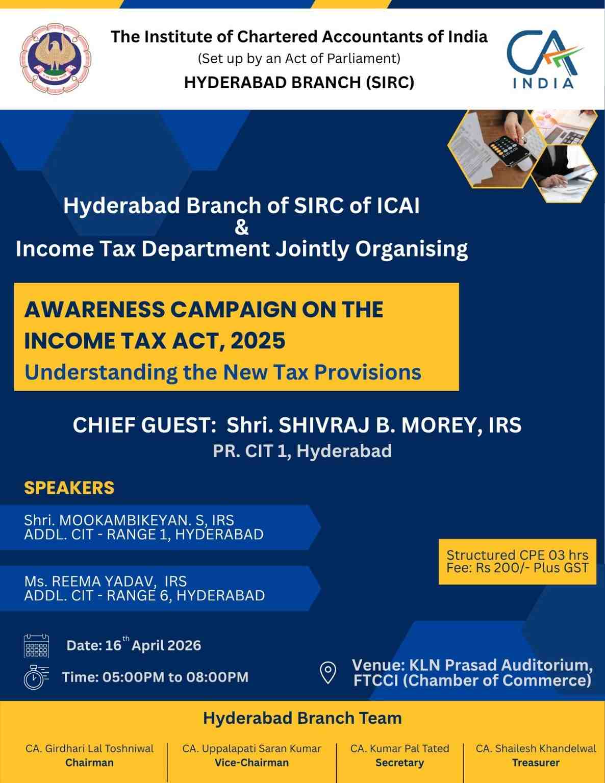 AWARENESS CAMPAIGN ON THE INCOME TAX ACT, 2025