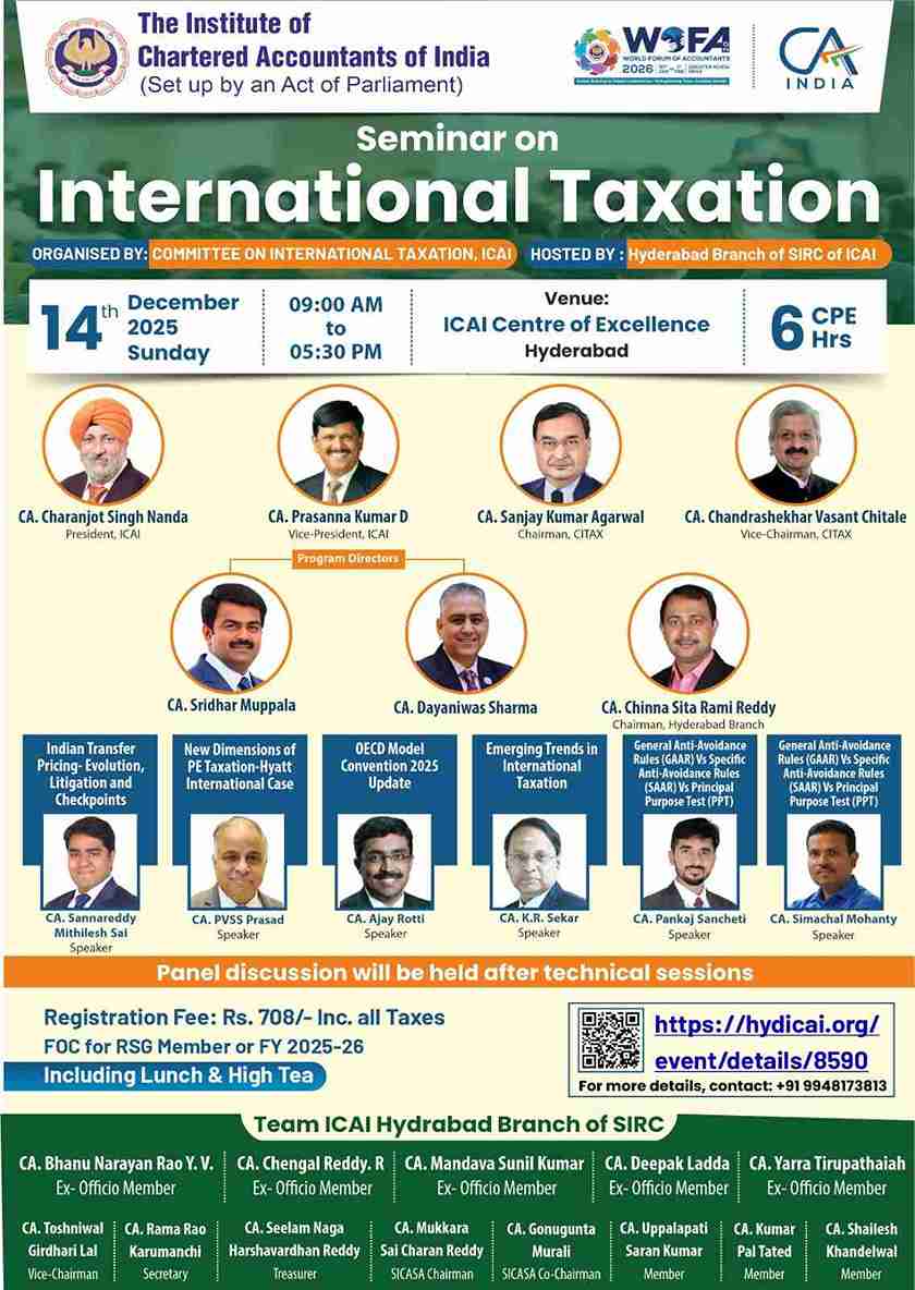 Seminar on International Taxation