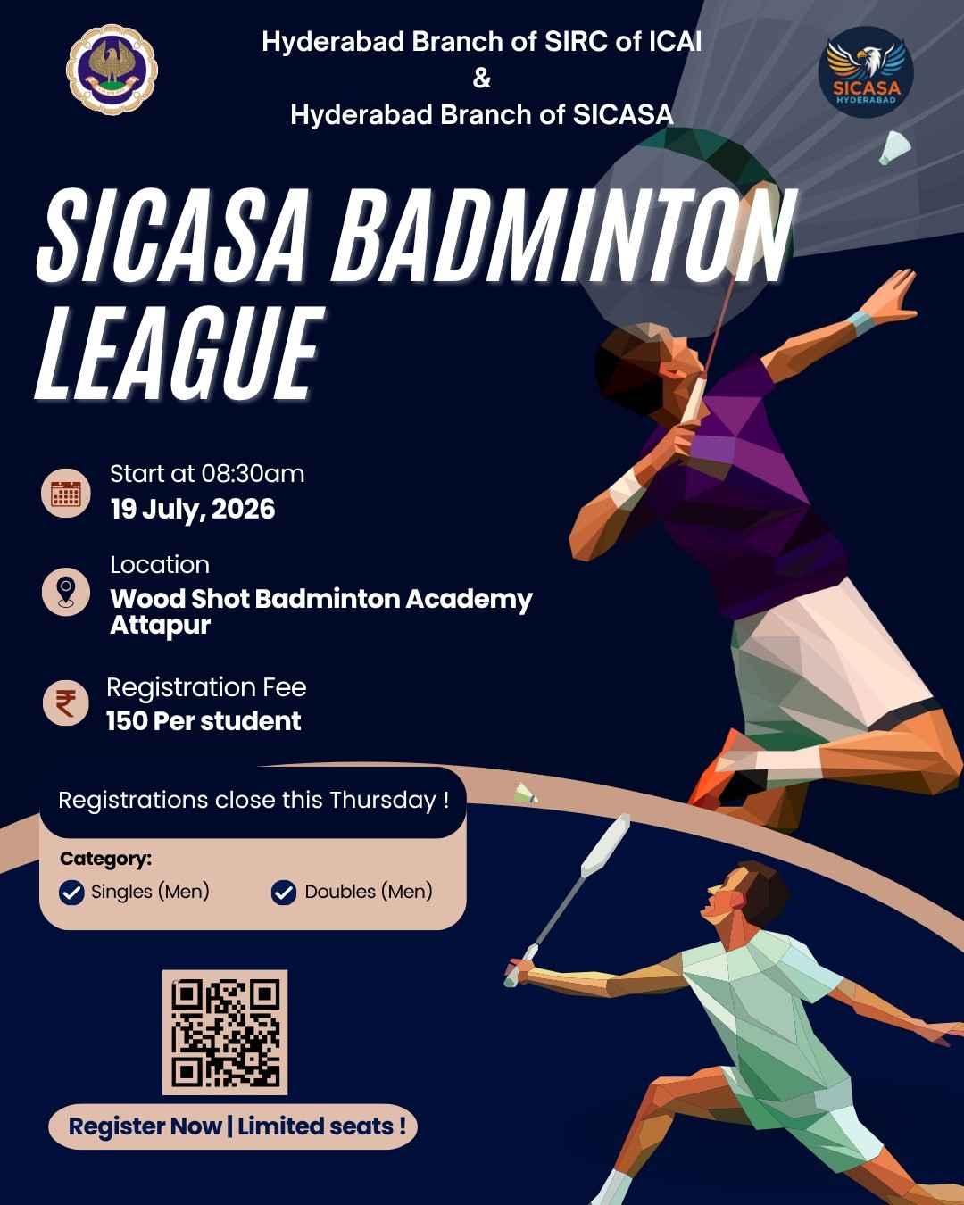 SPORTS CARNIVAL FOR CA STUDENTS ( BADMINTON FOR BOYS )