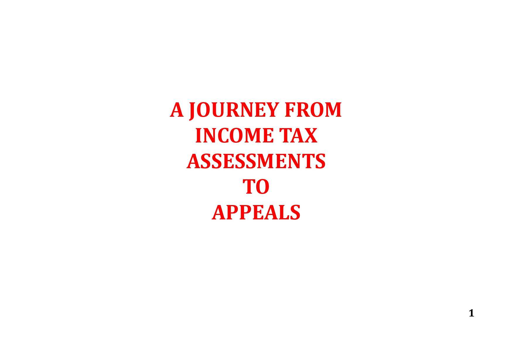 A to Z Income Tax Act