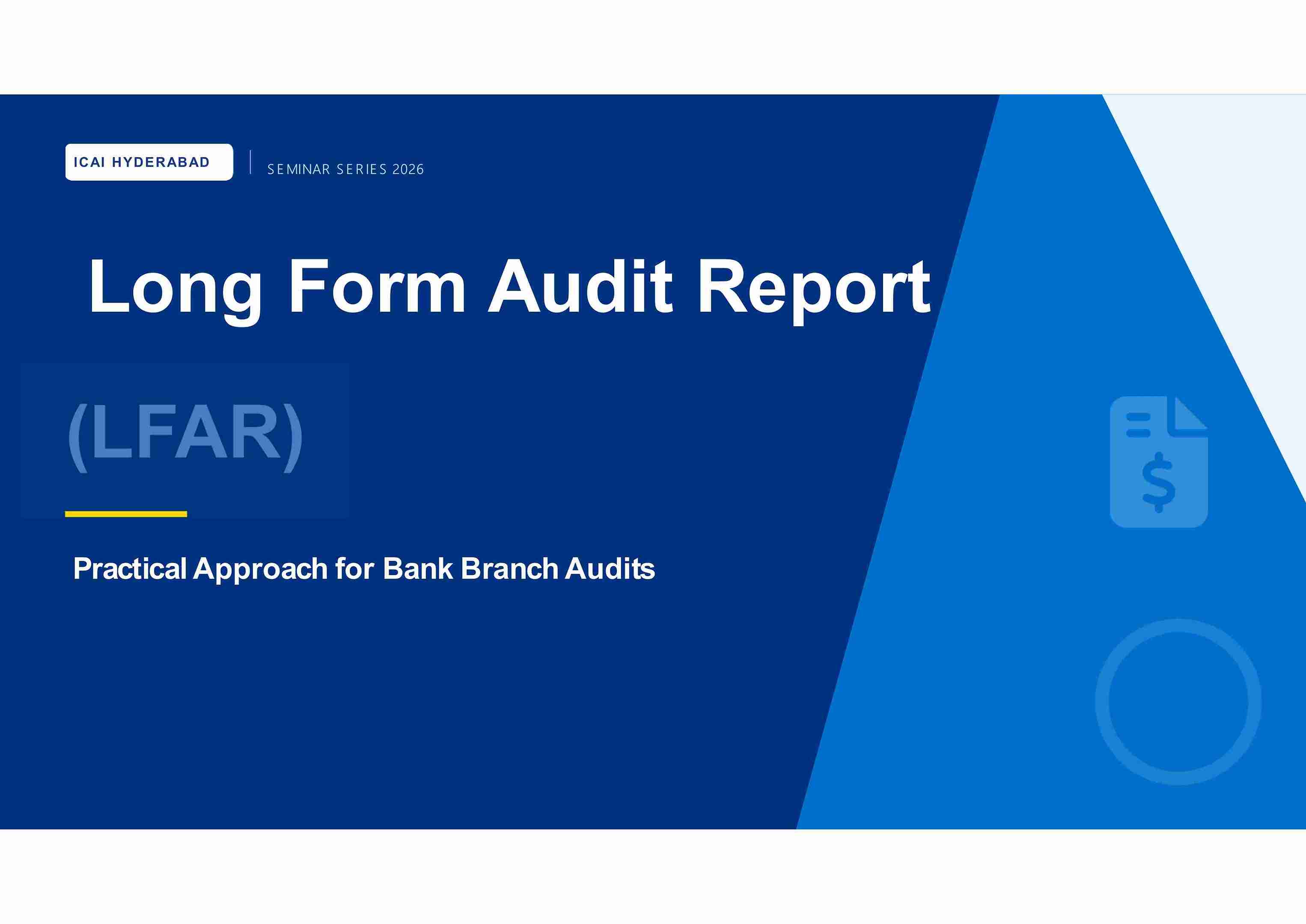 Bank Branch Audit Seminar 2026