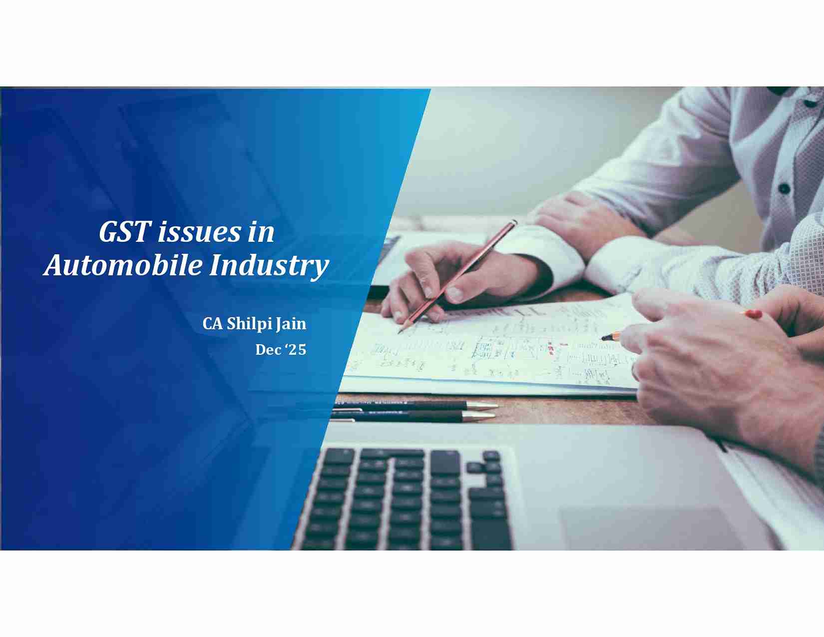 Seminar on Automobile Industry and GST First appellate authority