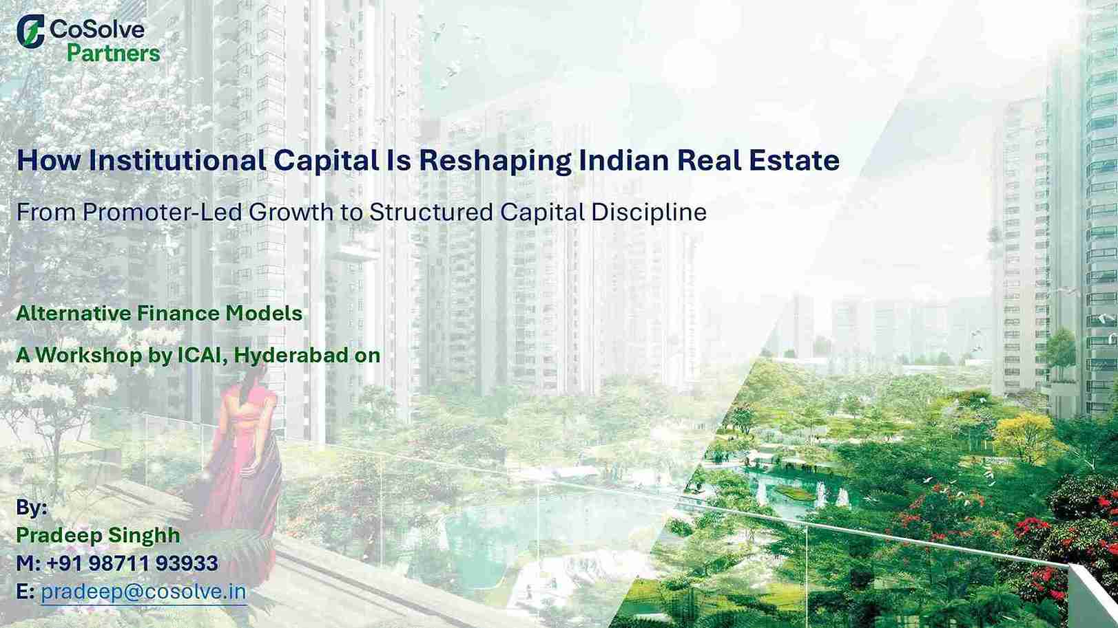 6 Days Workshop on Setting Up Practice of Real Estate Consultancy: Compliance, Advisory & Evolving Frontiers