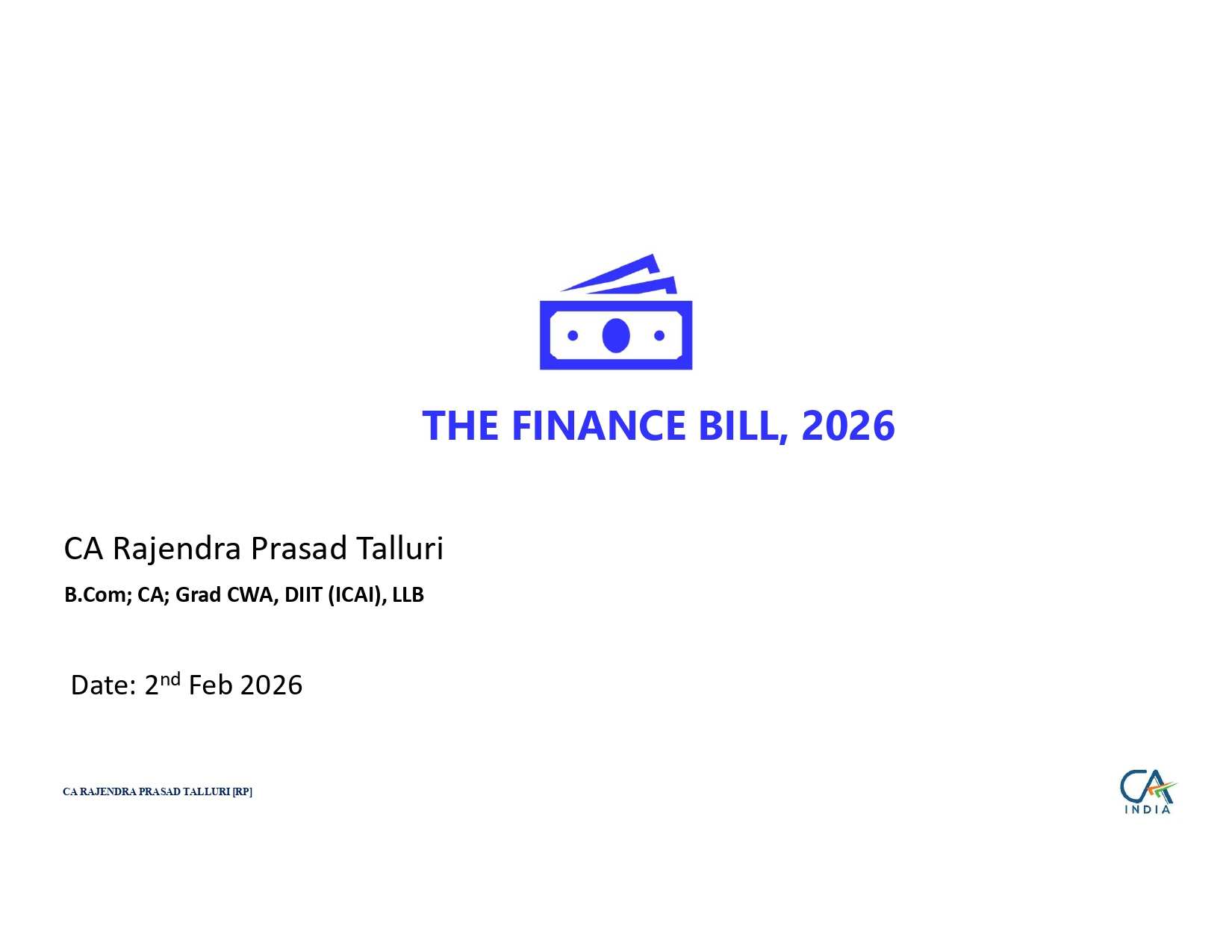 Seminar on Analysis of Direct Tax Proposals of Union Budget 2026