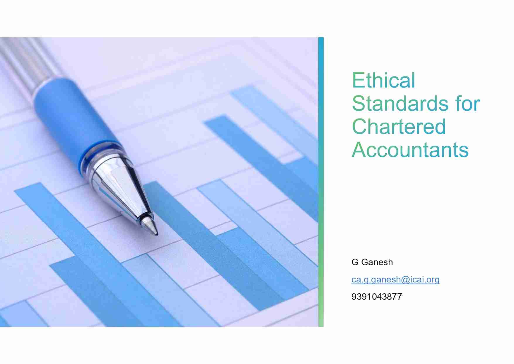 Seminar on Standards on Auditing And Code Of Ethics